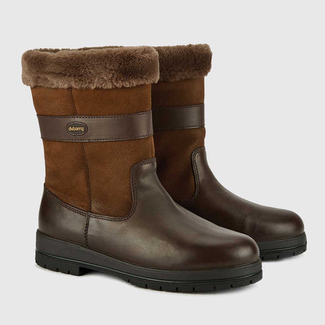 DUBARRY Foxrock Fur Lined Country Boots - Walnut