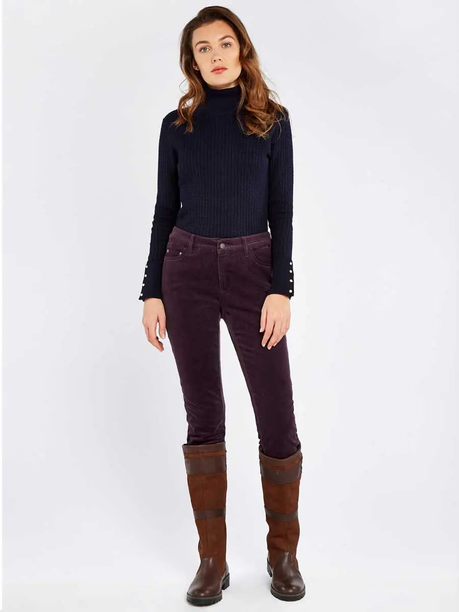 DUBARRY Honeysuckle Ladies Skinny Pincord Jeans - Plum
