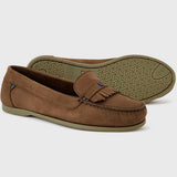 DUBARRY Ladies Florence Slip On Deck Shoes - Cafe