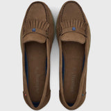 DUBARRY Ladies Florence Slip On Deck Shoes - Cafe