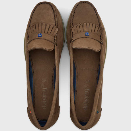 DUBARRY Ladies Florence Slip On Deck Shoes - Cafe