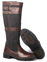 Load image into Gallery viewer, DUBARRY Longford Boots - Ladies Waterproof Gore-Tex Leather - Black &amp; Brown
