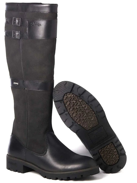 Dubarry Longford Boots - Ladies Waterproof Gore-Tex Leather - Black
