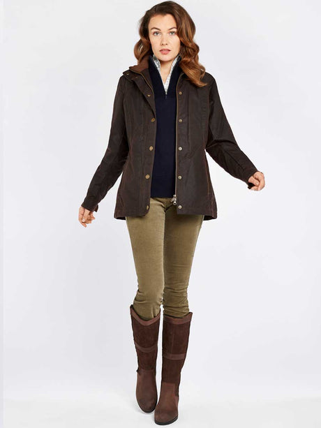 40% OFF DUBARRY Ladies Mountrath Wax Jacket - Java - Size: 16 Dubarry