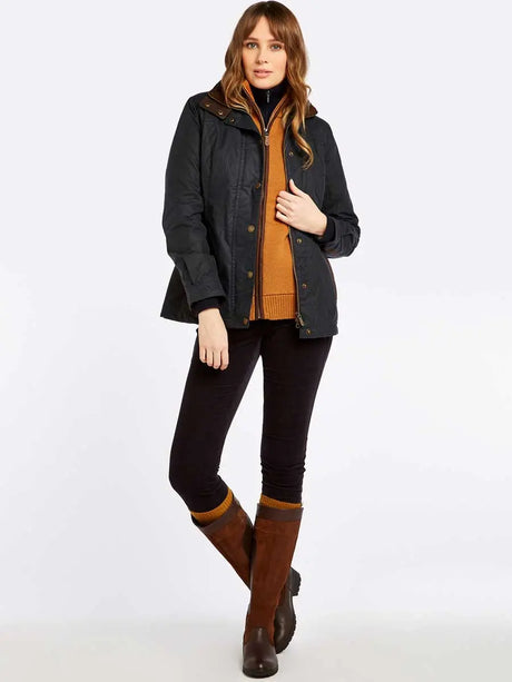 DUBARRY Ladies Mountrath Wax Jacket - Navy Dubarry