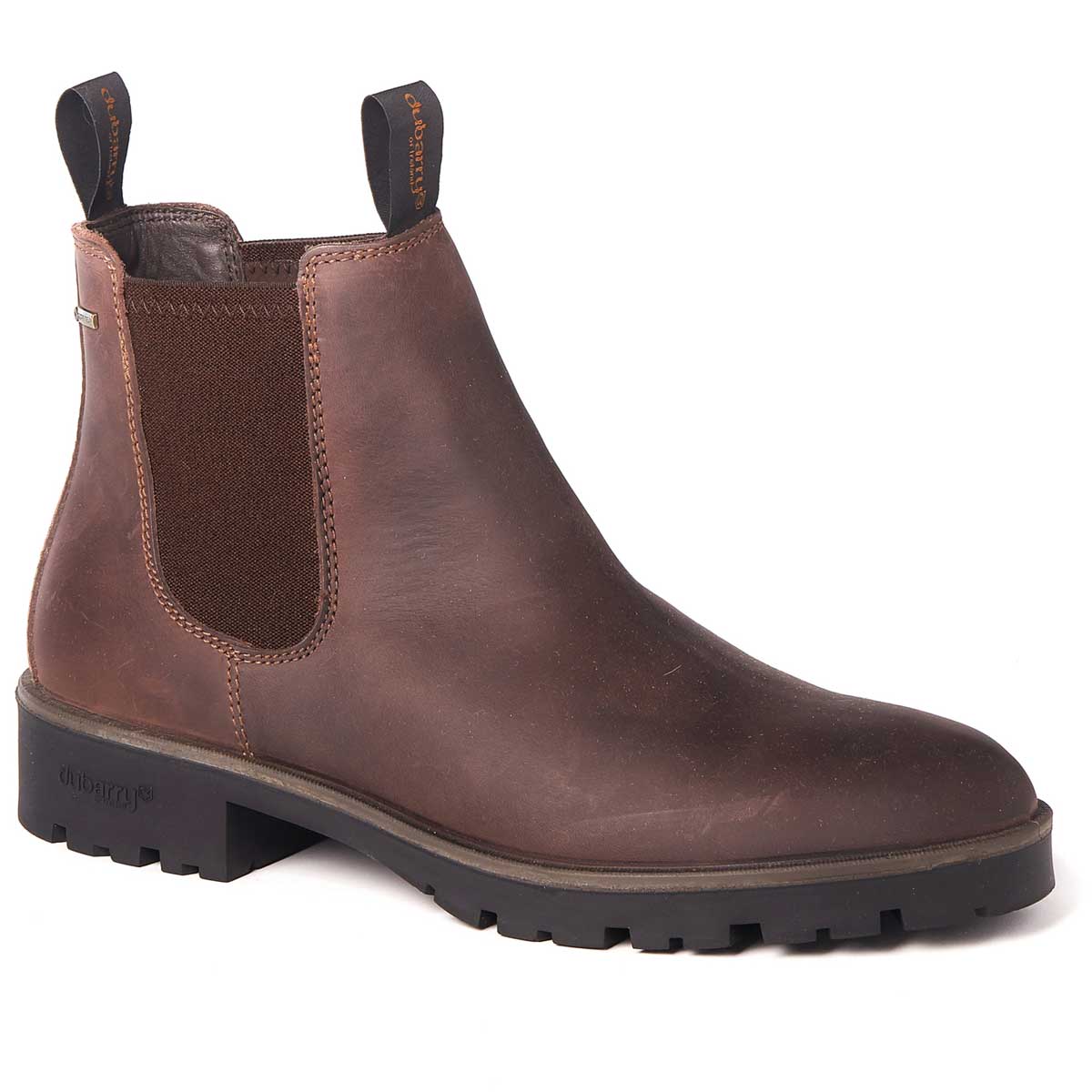 DUBARRY Antrim Chelsea Boots - Mens Gore-Tex Leather - Old Rum