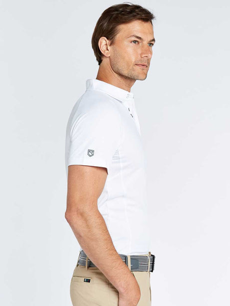 DUBARRY Menton Mens Short-Sleeve Technical Polo - White Dubarry