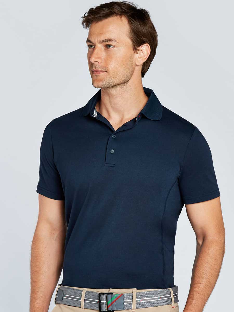 DUBARRY Sorrento Unisex Short-Sleeved Technical Polo - Navy