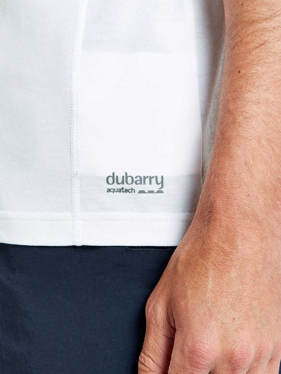 DUBARRY Sorrento Unisex Short-Sleeved Technical Polo - White