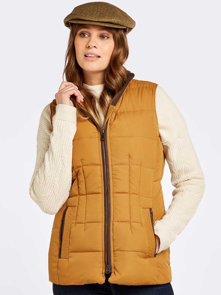 DUBARRY Spiddal Quilted Ladies Gilet - Amber