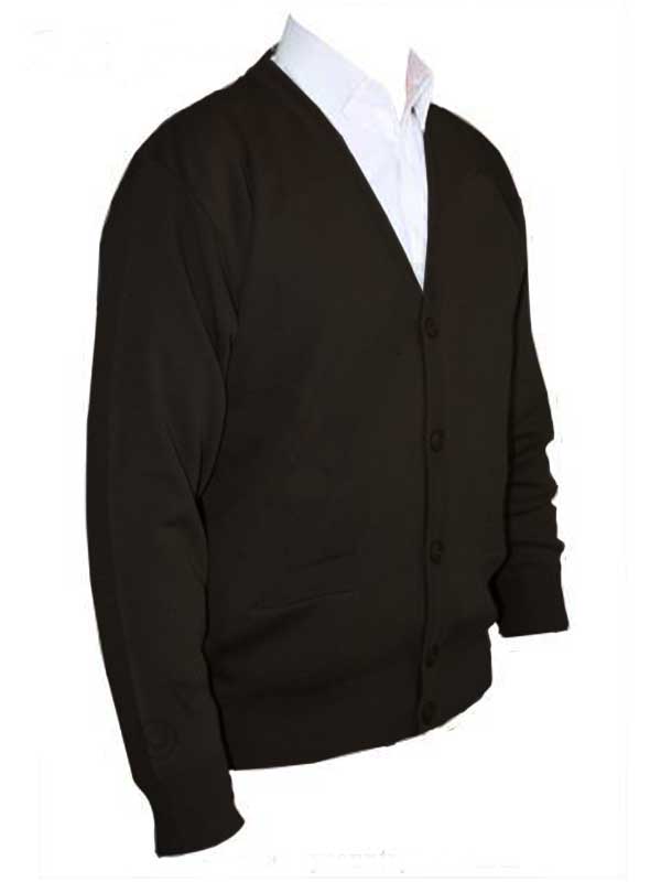 40% OFF - FRANCO PONTI Cardigan - Mens Button Front Italian Merino Blend - Black - Size: SMALL