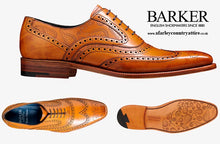 Load image into Gallery viewer, Get The Look: Barker Shoes Mcclean Cedar Calf &amp; Paisley Laser
