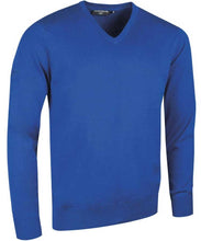 Load image into Gallery viewer, Glenmuir Men&#39;s Eden V Neck Cotton Sweater Ascot Blue
