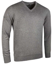 Load image into Gallery viewer, Glenmuir Men&#39;s Eden V Neck Cotton Sweater Grey Mix
