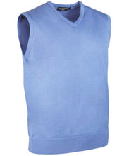 Load image into Gallery viewer, Glenmuir Men&#39;s Rankin V Neck Fine Merino Slipover Light Blue
