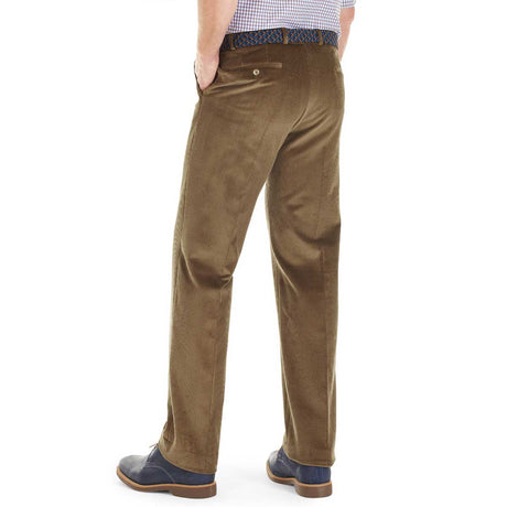 Gurteen - Verona Stretch Cord Trousers - Suede