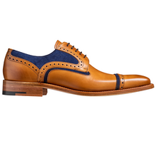 Load image into Gallery viewer, BARKER Haig Shoes - Mens Derby - Cedar Calf &amp; Blue Suede
