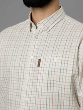 Load image into Gallery viewer, HARKILA Allerston Shirt - Mens 100% Cotton - Bloodstone Red/White
