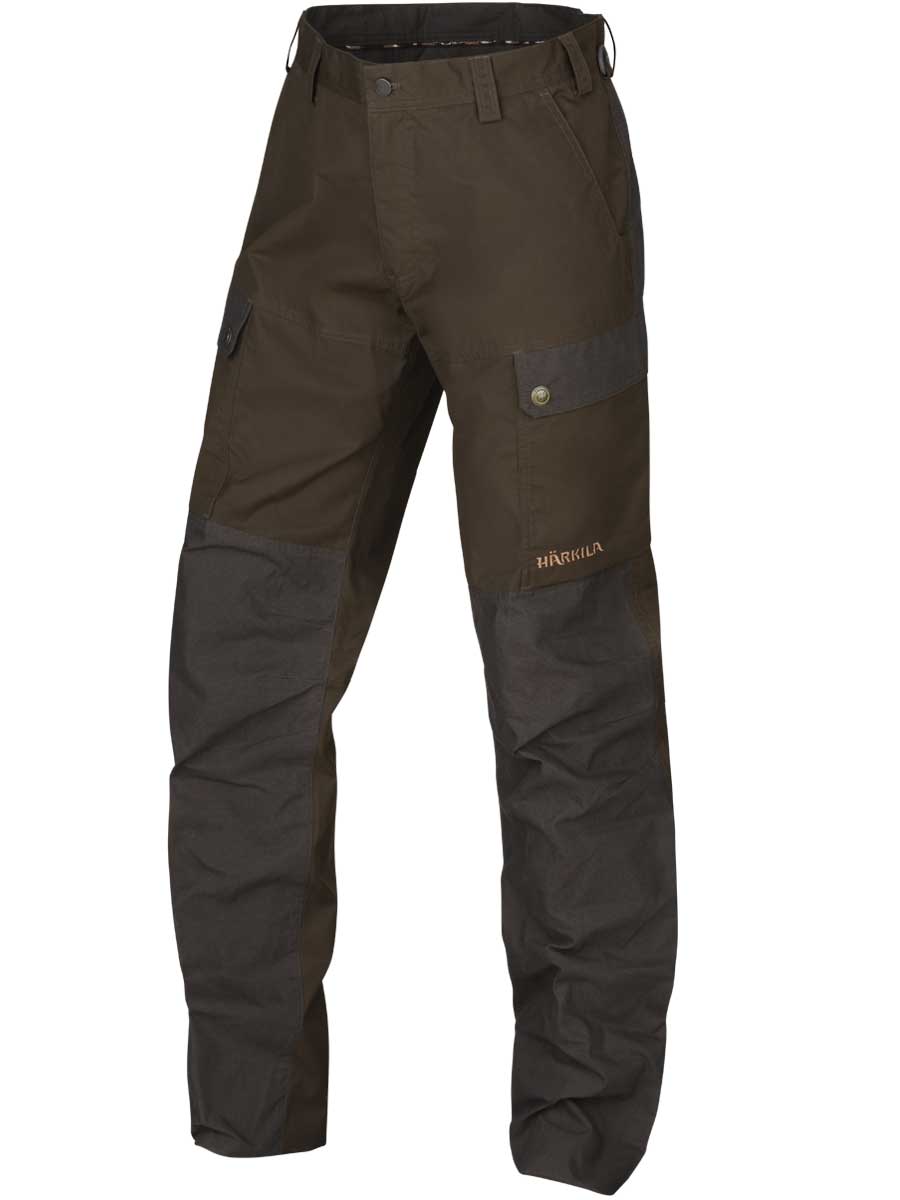 HARKILA Asmund Trousers - Mens - Willow Green & Shadow brown