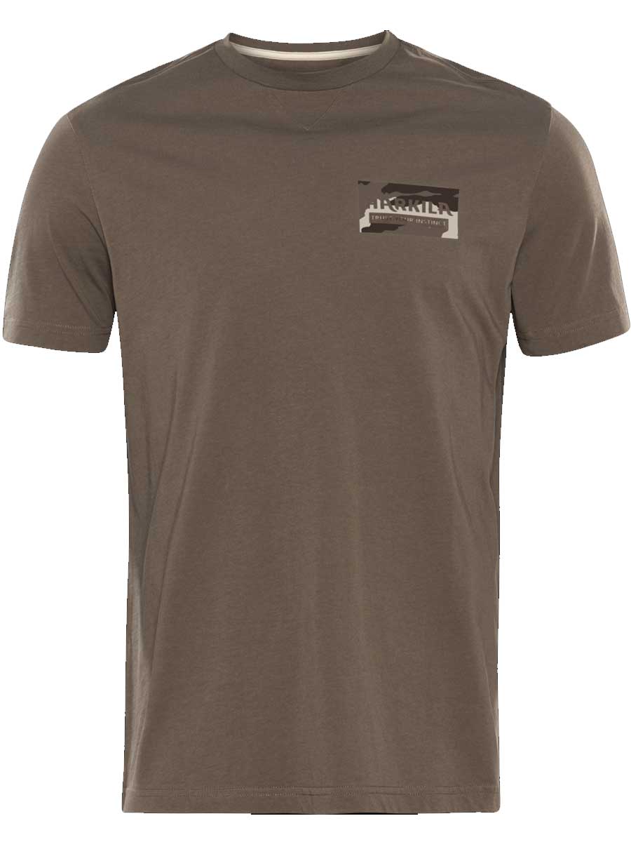 HARKILA Core Short Sleeve T-Shirt - Mens - Brown Granite