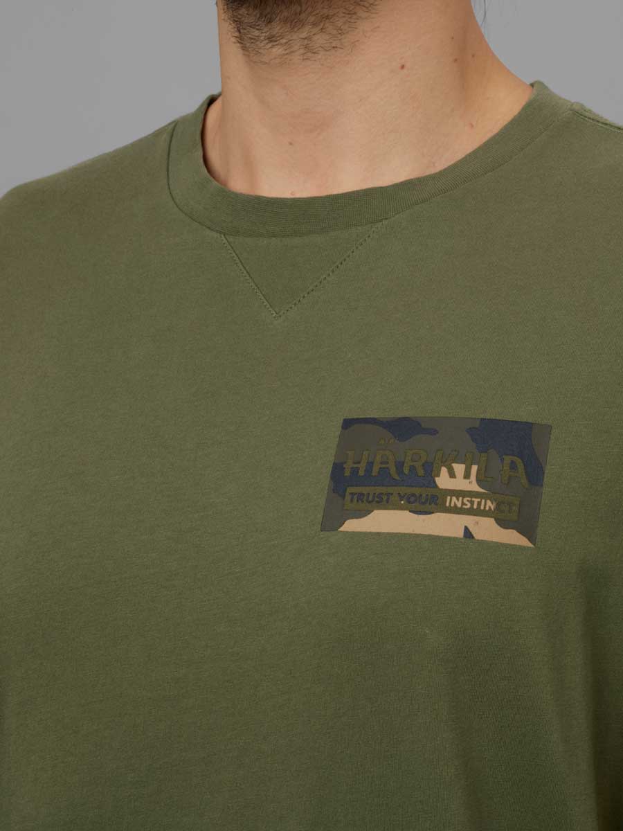 HARKILA Core Short Sleeve T-Shirt - Mens - Dark Olive