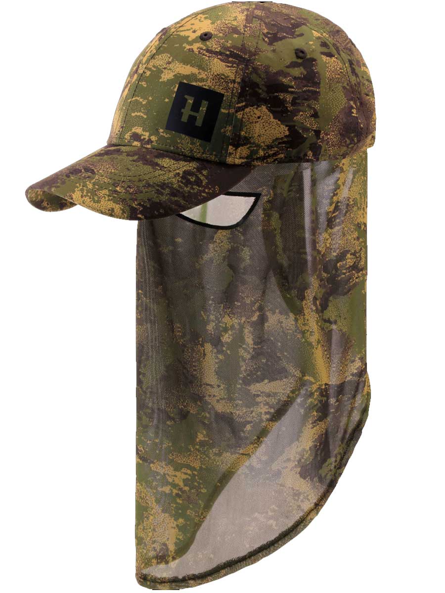 HARKILA Deer Stalker Camo Cap with Mesh Visor - AXIS MSP Forest Green