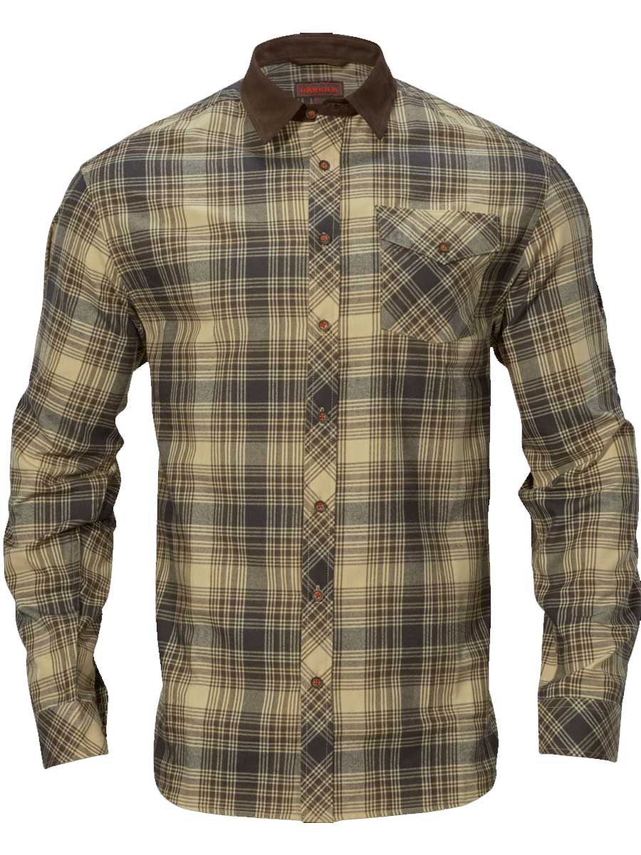 HARKILA Driven Hunt Flannel Shirt - Mens - Light Teak Check
