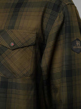 Load image into Gallery viewer, HARKILA Driven Hunt Flannel Shirt - Mens - Olive Green Check
