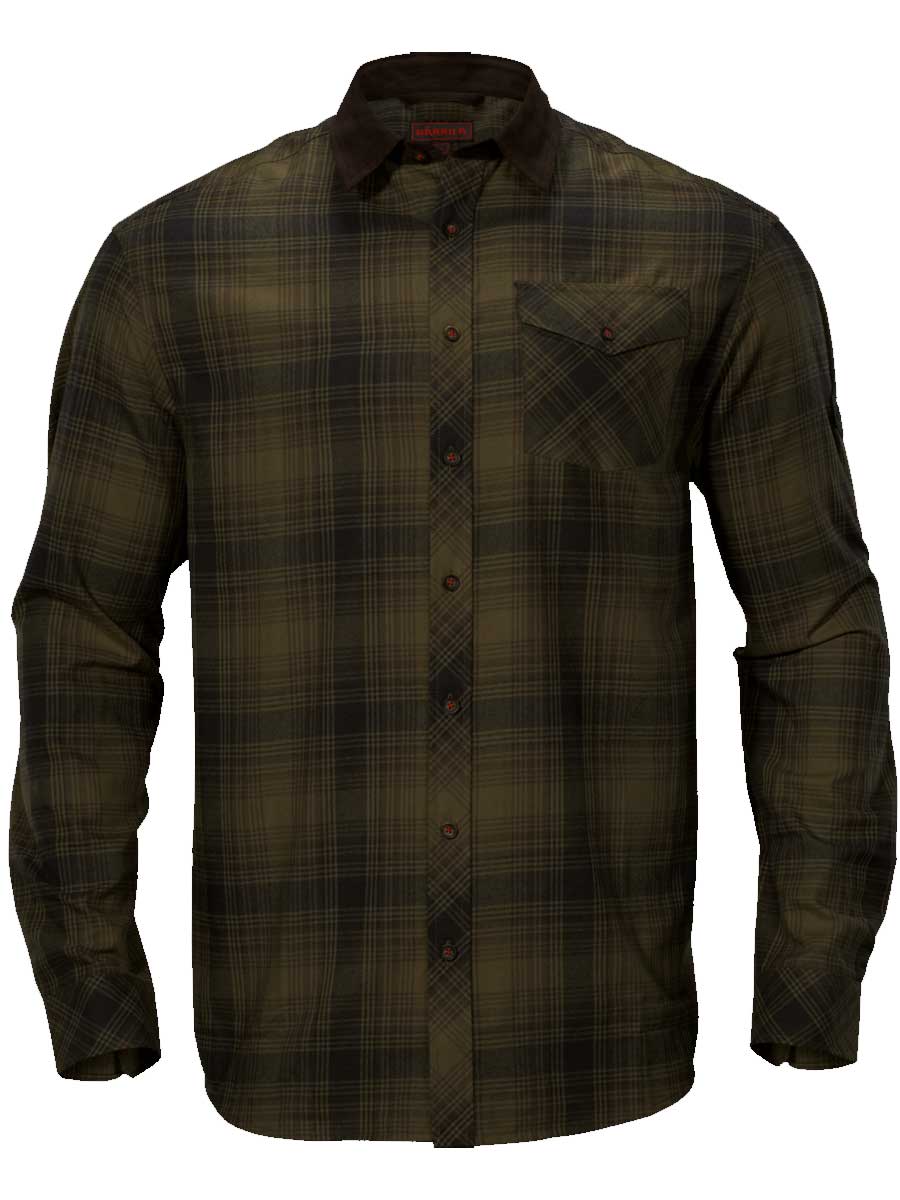 HARKILA Driven Hunt Flannel Shirt - Mens - Olive Green Check