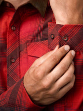 Load image into Gallery viewer, HARKILA Driven Hunt Flannel Shirt - Mens - Red/Black Check
