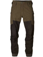 Load image into Gallery viewer, HARKILA Driven Hunt HWS Leather Trousers - Mens - Willow green &amp; Shadow brown
