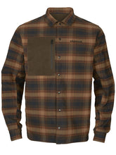 Load image into Gallery viewer, HARKILA Eirik Reversible Shirt Jacket - Mens - Dark Warm Olive/Burgundy

