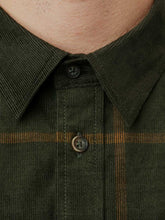 Load image into Gallery viewer, HARKILA Kaldfjord Corduroy Shirt - Mens - Willow Green Check
