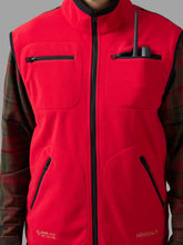 Load image into Gallery viewer, HARKILA Kamko Fleece Waistcoat - Mens - Reversible Brown / Red

