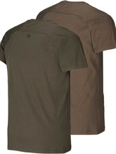 Load image into Gallery viewer, HARKILA Logo T-shirt - Mens - 2-pack - Willow Green &amp; Slate Brown
