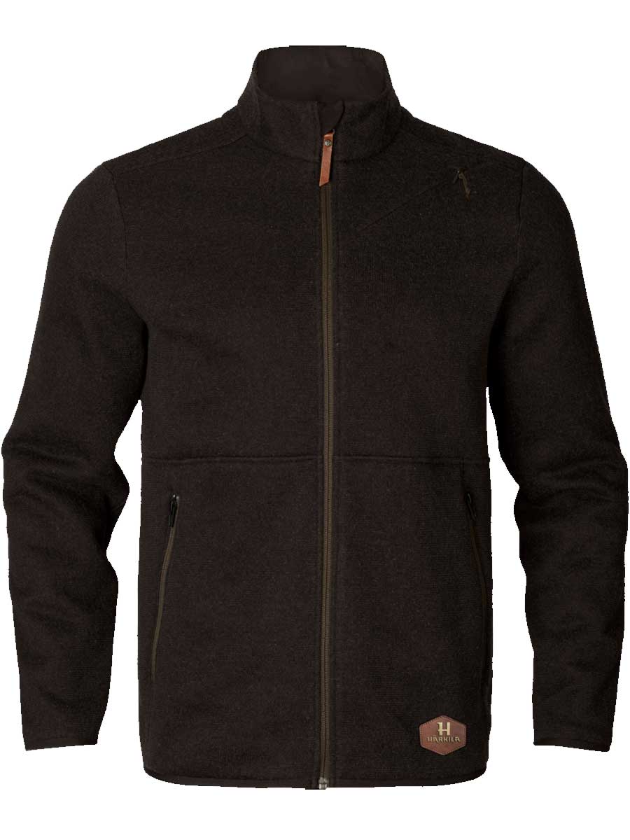 HARKILA Metso Full Zip Sweater - Mens - Shadow Brown