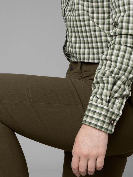 HARKILA Retrieve Light Trousers - Ladies - Dark Warm Olive Harkila