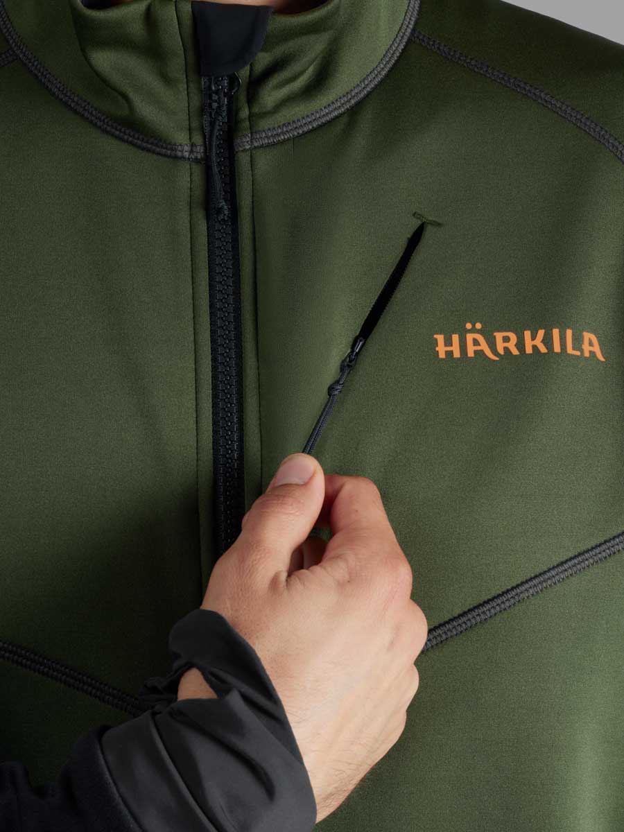 HARKILA Scandinavian Fleece Jacket - Mens - Duffel Green & Black