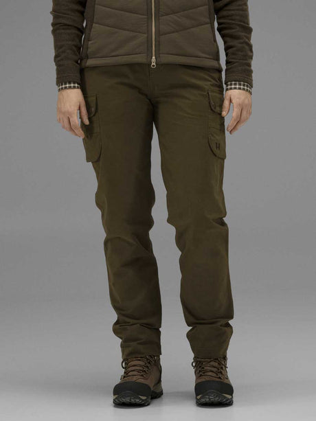 50% OFF HARKILA Retrieve Trousers - Ladies - Warm Olive - Size: UK 16 (2XL) Harkila