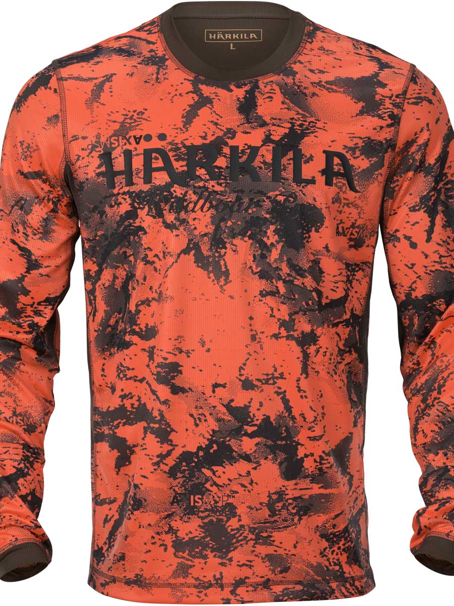 HARKILA Wildboar Pro Long Sleeve T-Shirt - Mens - Orange Blaze