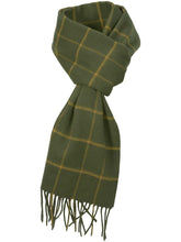 Load image into Gallery viewer, HARKILA Wool Scarf - Green Check
