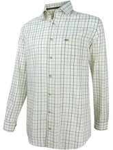 Load image into Gallery viewer, HOGGS OF FIFE Balmoral Luxury Tattersall Shirt - Mens - Green &amp; Brown
