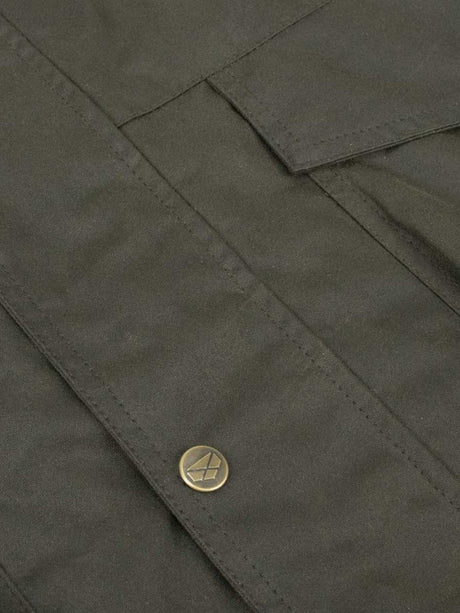 HOGGS OF FIFE Caledonia Men's Wax Jacket - Antique Olive