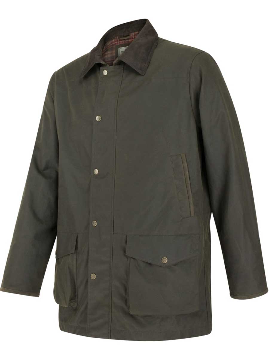 HOGGS OF FIFE Caledonia Men's Wax Jacket - Antique Olive