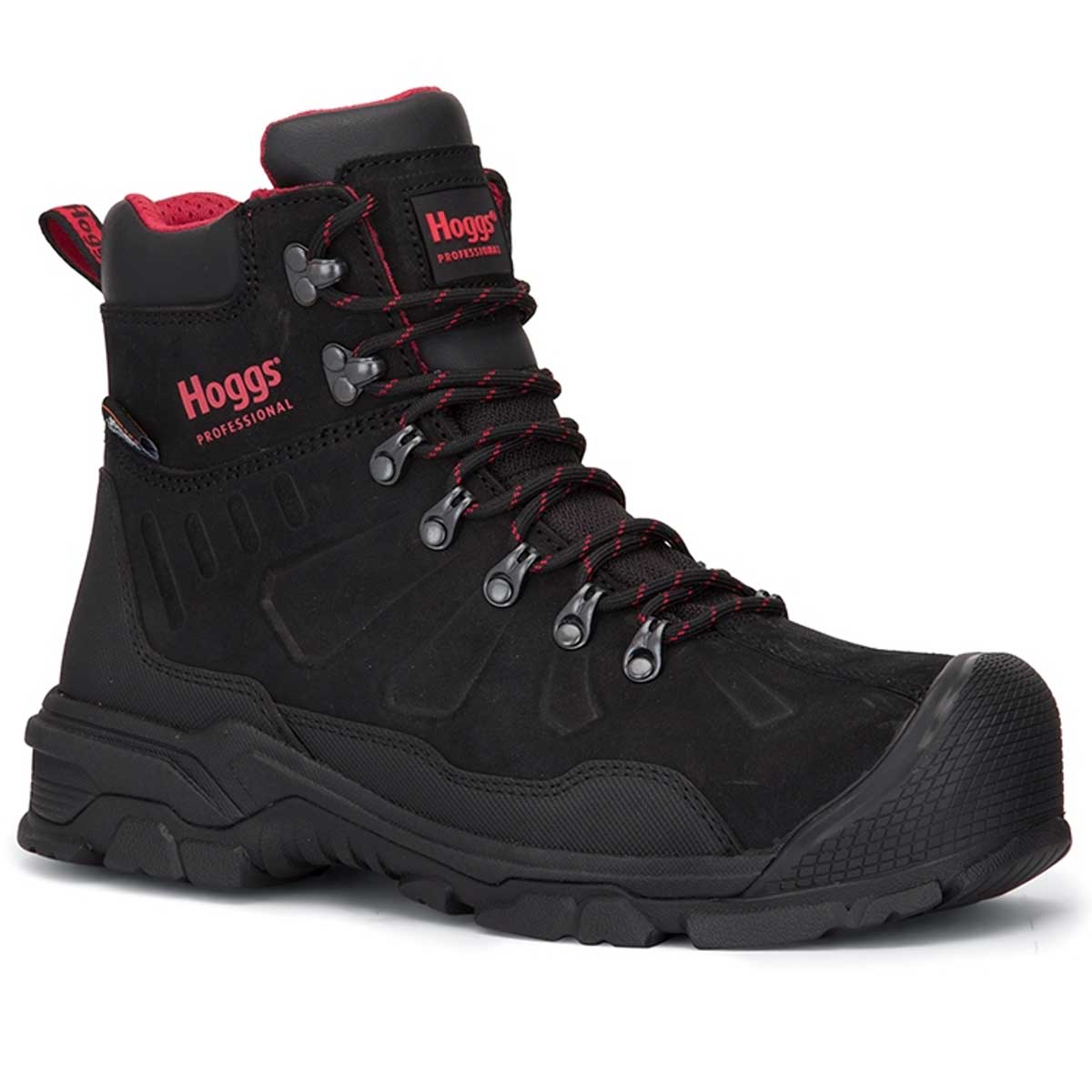 HOGGS OF FIFE Poseidon S3 Safety Lace-Up Boots - Mens - Black Nubuck