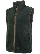 Load image into Gallery viewer, HOGGS OF FIFE Stenton Technical Fleece Gilet - Mens - Pine Green
