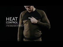 Load and play video in Gallery viewer, HARKILA Heat Control L/S T-Shirt - Mens - Willow Green &amp; Black
