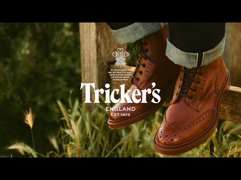 TRICKER'S Stow Boots - Mens Dainite or Leather Sole - Black Calf