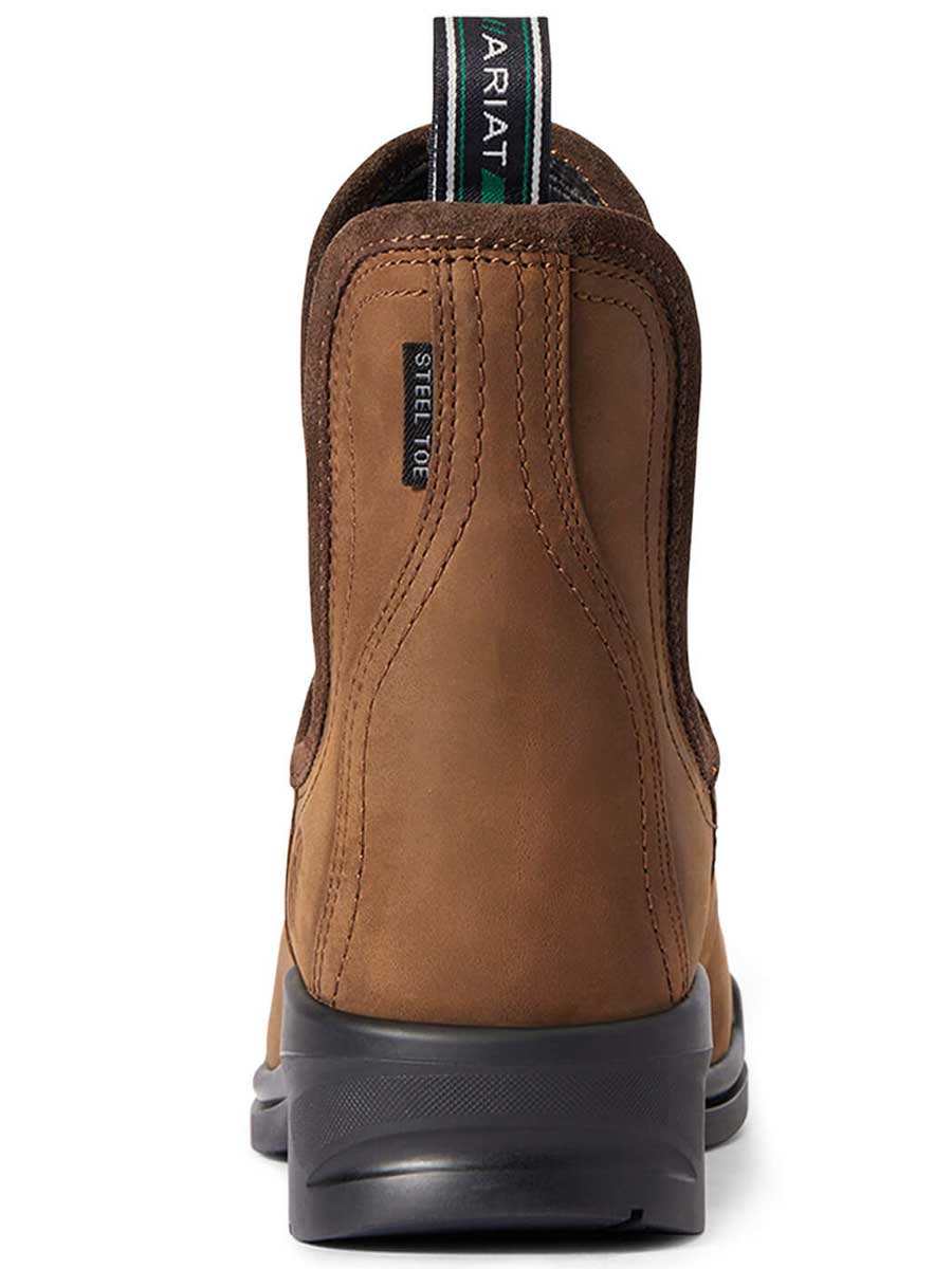 ARIAT Keswick Paddock Boots - Womens Steel Toe - Distressed Brown