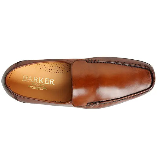 40% OFF BARKER Javron Shoes - Mens Moccasins - Brown Burnished Calf UK 11 Barker Shoes